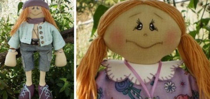 Шьем куколку для девочки. Выкройка