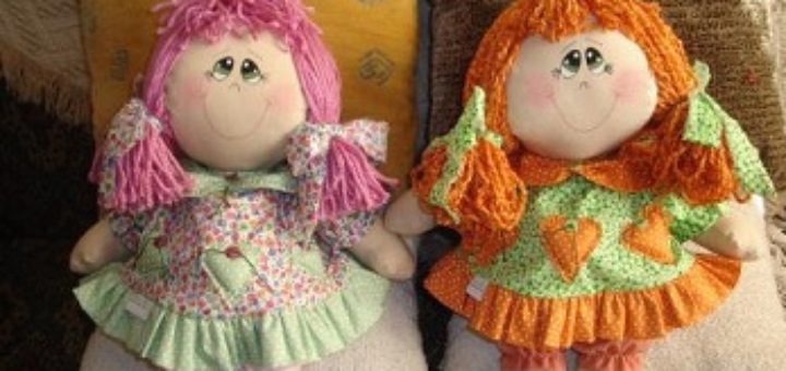 Шьем кукол. Выкройка текстильной куколки