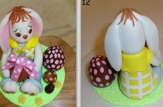 Лепка пасхального кролика из полимерной глины