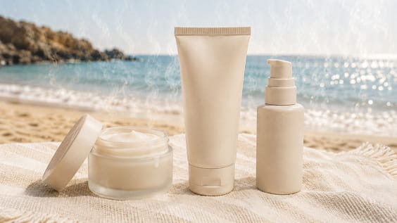 Как хранить косметику на пляже - банки, тюбики и SPF (2)