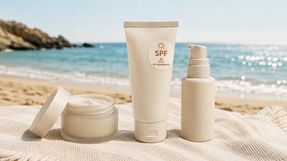 Как хранить косметику на пляже - банки, тюбики и SPF (6)